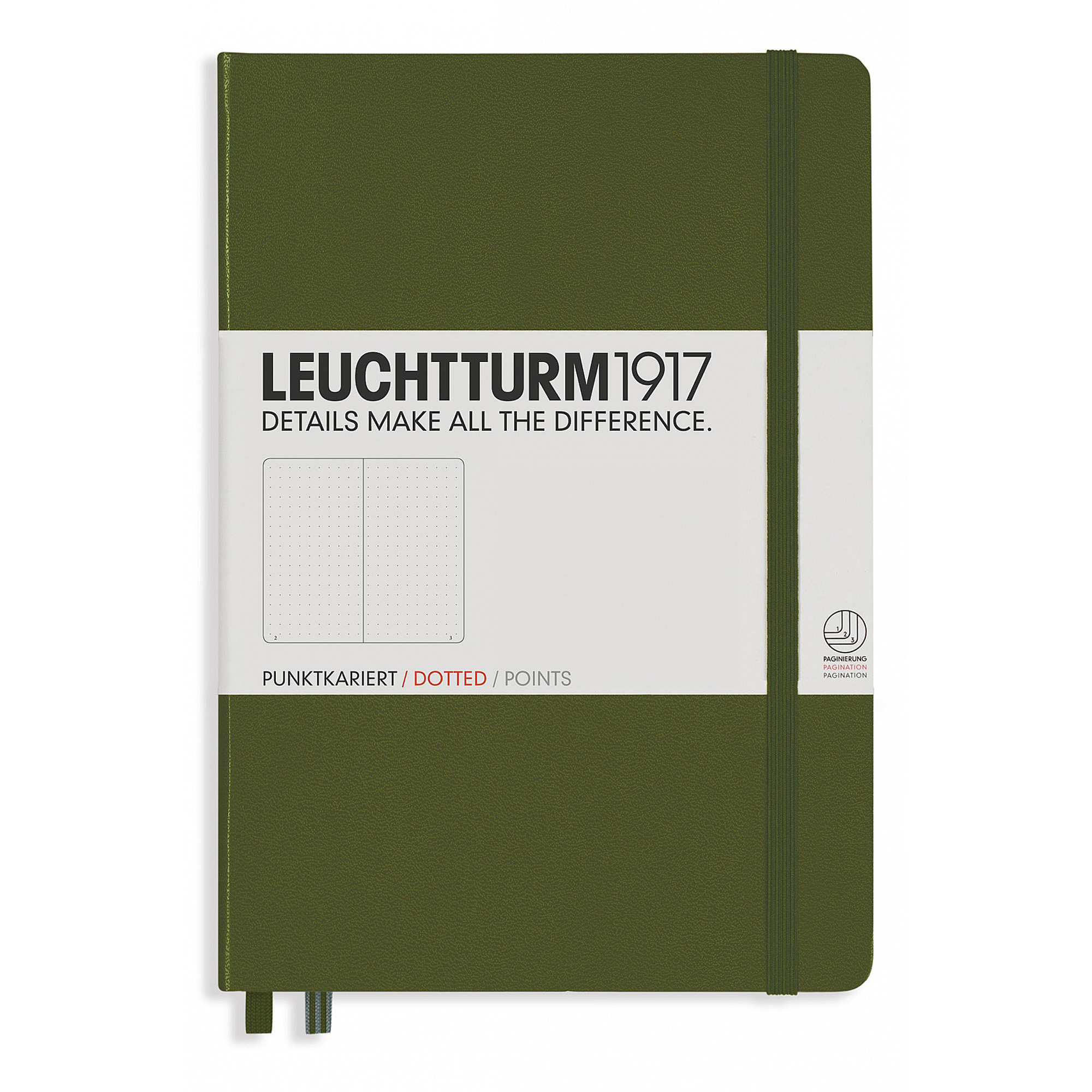 Leuchtturm1917 Notebook A5 Hardcover Dotted Army