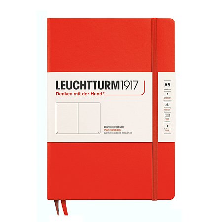 Leuchtturm1917 Notebook A5 Hardcover Blank - Lobster