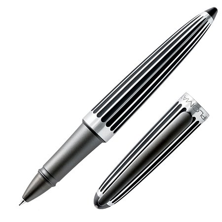 Diplomat Aero Stripes Black - Rollerball