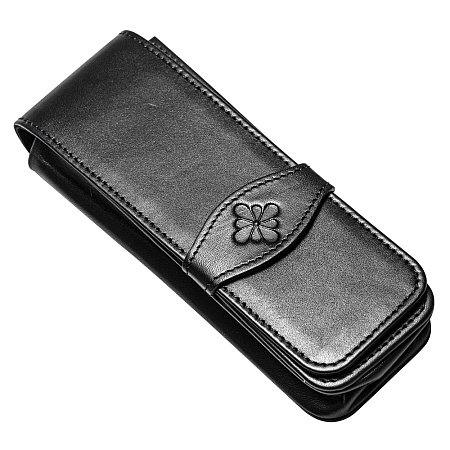 Diplomat Leather Pen Case for 3 Pens - Black