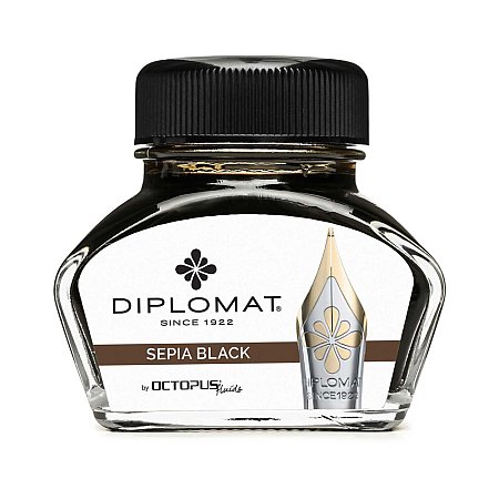 Diplomat Ink Bottle 30ml - Sepia Black