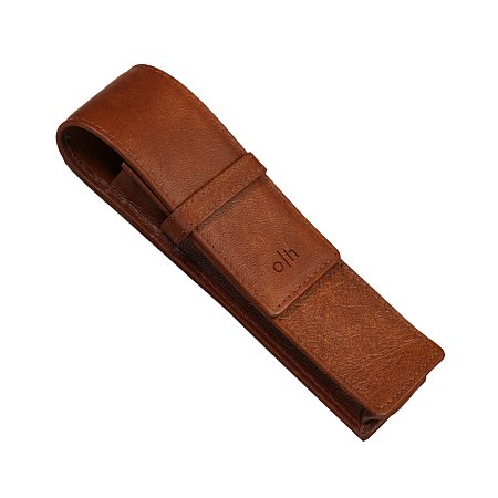 Otto Hutt Pen Case for 1 Pen - Cognac