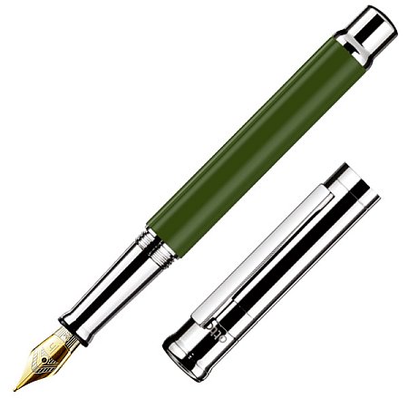 Otto Hutt Design 04 Shiny Lacquer Olive Green - 18K Gold Nib - Fountain [B]