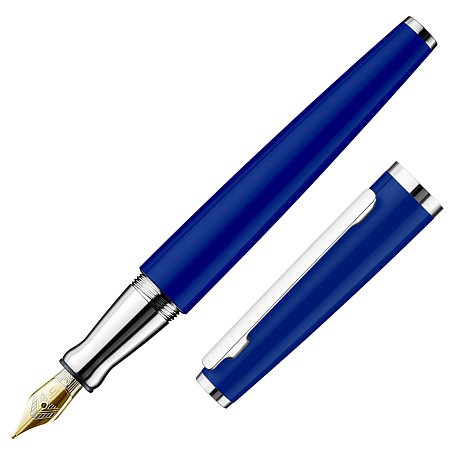 Otto Hutt Design 06 Shiny Blue 18K Gold Nib - Fountain [F]