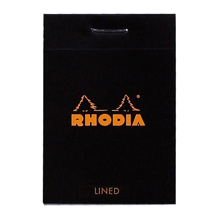 Rhodia Stapled Pad Black N°10 A8 (5,2x7,5cm) - Lined